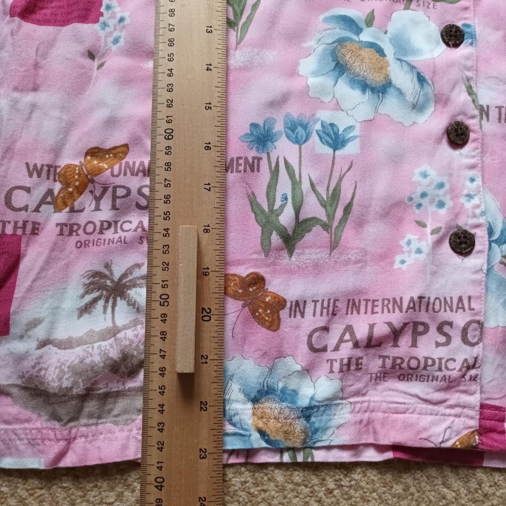 Island Traders Pink Hawaiian Style Shirt Size XL - Picture 4 of 4